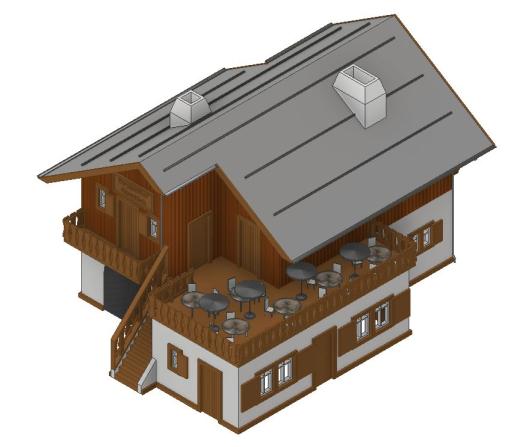 二层洋楼3D数模图纸缩略图
